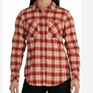 NWOT 5.11 Tactical Hanna Flannel Shirt Sangria Plaid Style 62391 Women’s Large